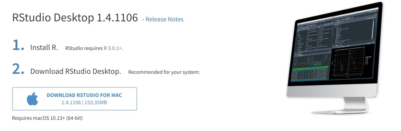 Descargar el ejecutable de RStudio para su posterior instalación.